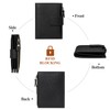 GOIACII Small Womens Wallet Leather Bifold Card Holder RFID Blocking