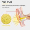 LYSIAN Ultra Soft Foam Earplugs Sleep 5 Pairs, 38dB Noise