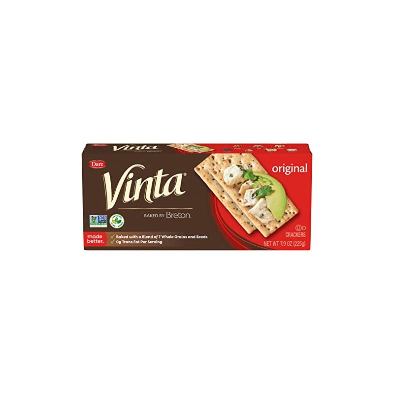 Dare Vinta Original Crackers, Zero Trans Fat, 7.9 Ounces (Pack
