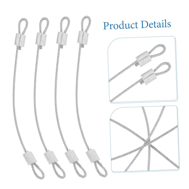 Operitacx 4pcs Ceiling Fan Lockable Accessories Coated Cable Chain Link