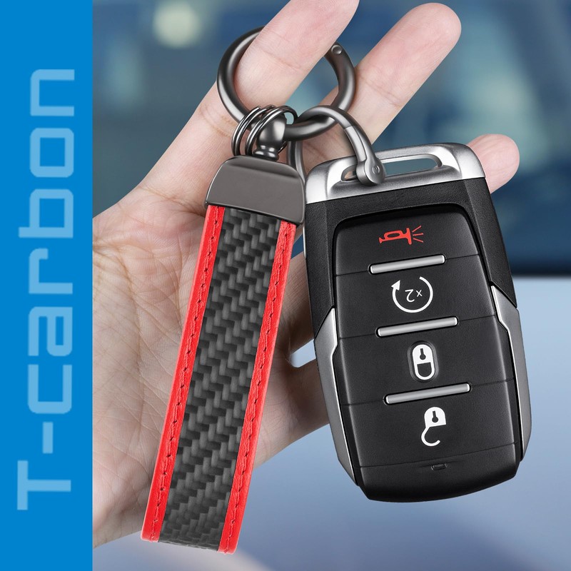 T-carbon Real Carbon Car Keychain, Car Key Chain, Keychain, Stylish,