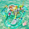 Leak-Proof Double-Tier Water Table Toys Playset with Cover, with Built