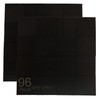 96 Pack Allxinlog Absorb the echo Acoustic Foam Panel Wedge Studio Soundproofing Wall Tiles 12" X 12" X 1" (96-BLACK)