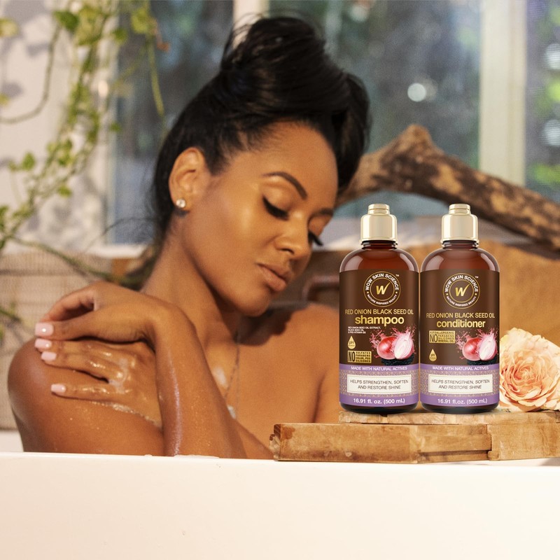 WOW Skin Science Red Onion Black Seed Shampoo & Conditioner