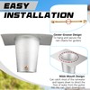 Zonon 2 Pcs Rain Chain Gutter Adapter Aluminum Installation Rain