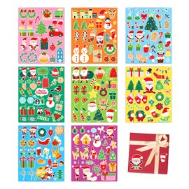 16 Pcs Christmas Stickers, Winter Holiday Stickers Christmas Stickers for Crafts Xmas Decoration Stickers for Christmas Party Gift Decoration (Style B)