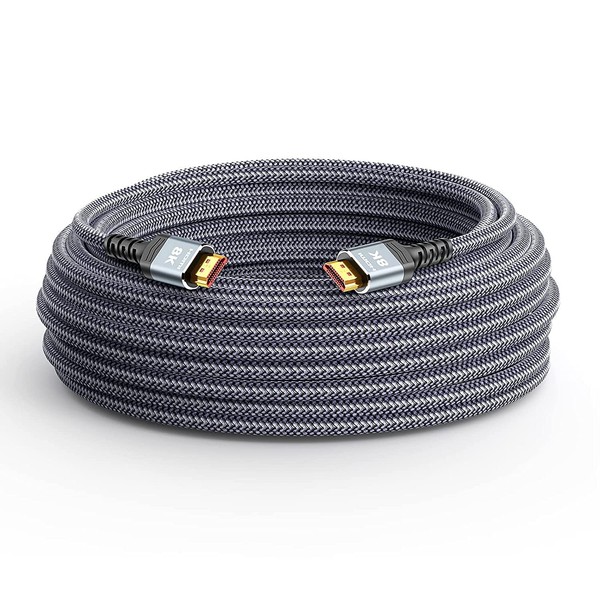 SNOWKIDS Long 7.5 m HDMI 2.1 Cable 8K, 48 Gbps