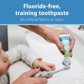 Dr. Brown's Fluoride-Free Baby Toothpaste,Infant & Toddler Oral Care,Mixed Fruit,3-Pack,1.4oz/40g,0-3 years