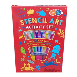 Buddy & Barney | Stencil Dabbers Activity Book Kit | with Ink Dabbers, 32pg Instruction Book, Ink Pads | Great Stencil Kit for Kids Children BB142