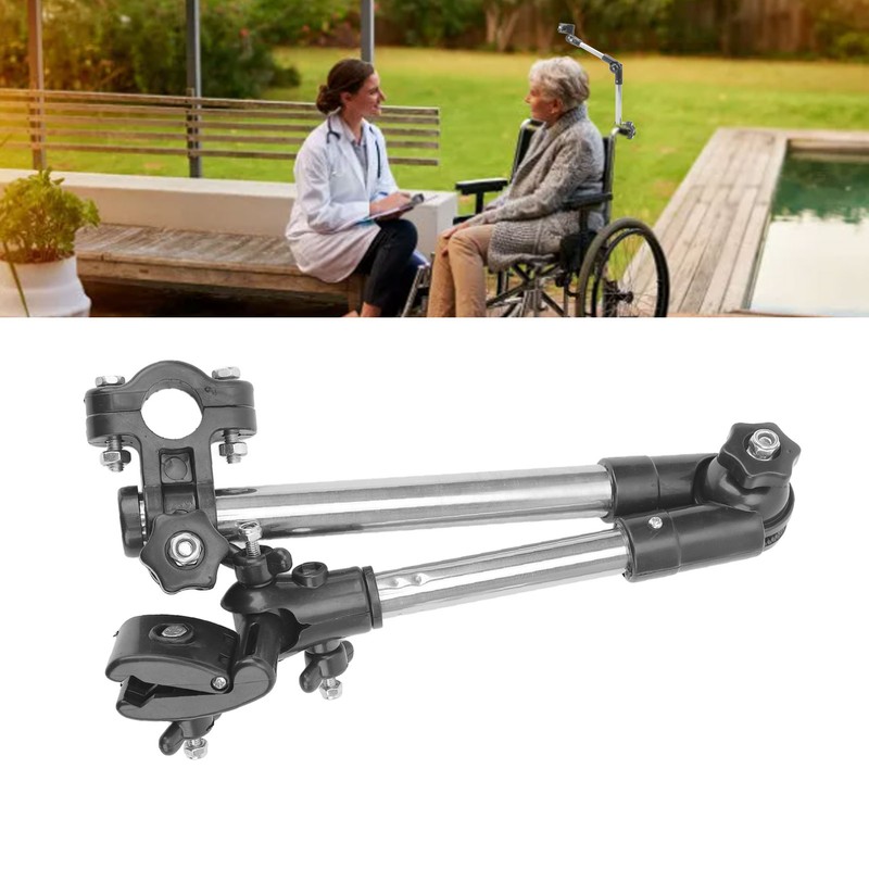 Wheelchair Umbrella Stand Foldable Stainless Steel Bicycle Umbrella Holder for