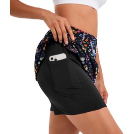 Jhsnjnr Knee Length Skorts Skirts for Women with Pockets Summer High Waist Golf Skirt Athletic Tennis Skort