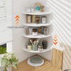 Homode Corner Floating Shelves, Set of 4 Round Corner Shelf