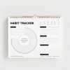 ThreeKin Daily Habit Tracker, Personal Goal Setting Planner