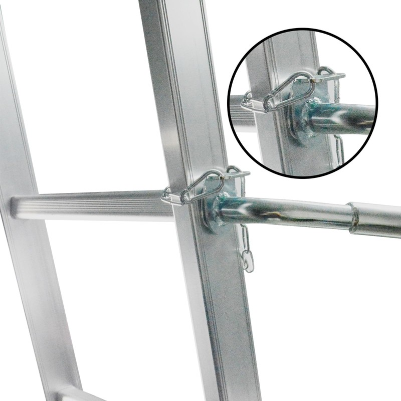 Ladder Stabilizer for Roof, Ladder Standoff Brackets with Foam Elbows