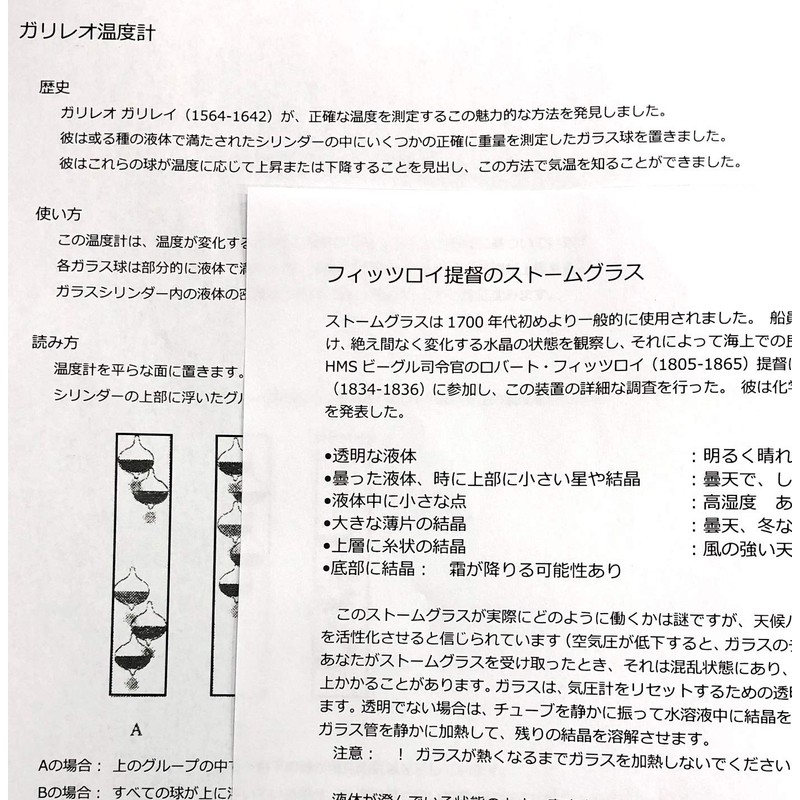 Weather Station Stormy grass and galileo thermometer (STEM)
