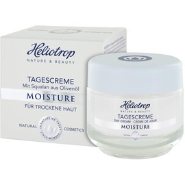 HELIOTROP Naturkosmetik Moisture Day Cream with Effective Moisturisers, Improves the Moisture Status of the Skin, Reduces Wrinkle Depth, Vegan, 50 ml