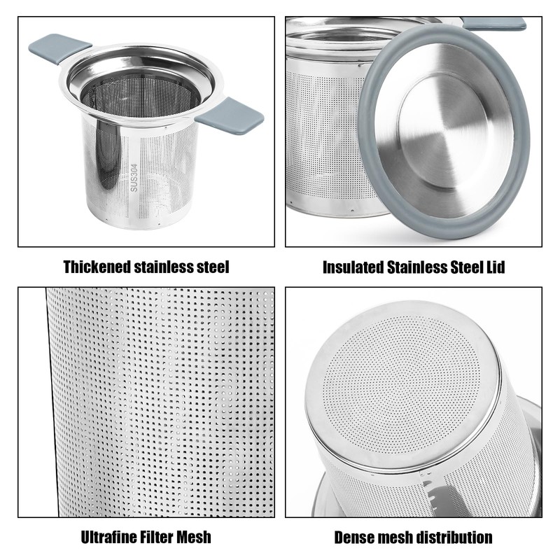 Tea Strainer for Loose Tea, Stainless Steel Tea Filter with