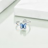 VONALA Butterfly Ring for Women 925 Sterling Silver Cross Rings