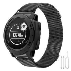 Bracelet for Garmin Instinct 2, 22 mm Mesh Metal Stainless Steel Band Dual Magnetic Replaceable Milanese Bracelet Compatible with Garmin Instinct, Instinct Tactical, Instinct Tide, Instinct Solar