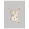 Milumia Women's Polka Dot Tops Cute Square Neck Asymmetrical Hem