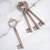 Makhry 30pcs Wedding Party Favor Heart Shape Retro Skeleton Keys