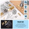 Glarks 279pcs Picture Hanging Equipment, Hanging Hardware with Hooks, Wire,