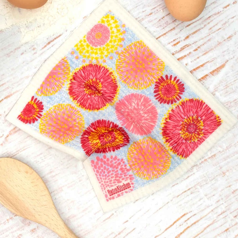 RetroKitchen Swedish Dish Sponge Cloth - Waratahs