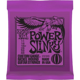 Ernie Ball Power Slinky Electric Guitar Strings 11-48 - includes 6 free Plectrums plectrums