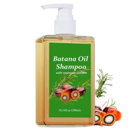 Batana Oil Shampoo, Batana Shampoo with Rosemary Extract, Champú de Aceite de Batana, Aceite de Batana y Romero,Hair-Soft and Fluffy for Men and Women (300ml)