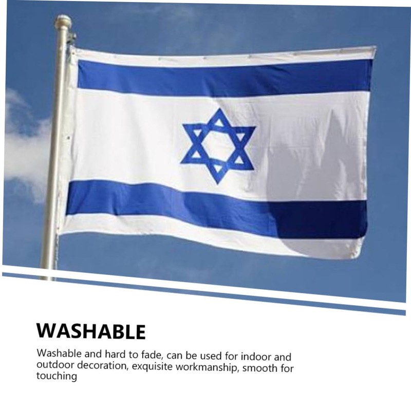 SUPVOX Medium Israel Flag Stand Decorative National Flag Yard Garden