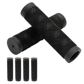 laveroar 2 Pairs Scooter Grips, 22mm Aperture Rubber Micro Scooter Handles Grips for Children Bike, Kid Bicycle (Black)