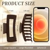 TOCESS Silicone Flexible Claw Clip: 3 Pack Bendable Matte Large