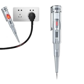 1Pc Clear Responsive Electrical Tester Pen,70-250V Portable Waterproof Electrical Tester Pen with LED Color Light,Non-Contact AC Voltage Tester Pen Voltage Testers Tools and Home Improvement