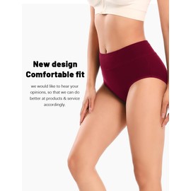 Molasus - Ropa interior de incontinencia para mujer, con períodos de absorbencia, a prueba de fugas, multicolor, paquete de 3, Medium