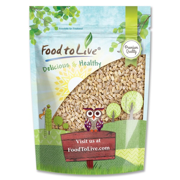 Food to Live Pearl Barley, 4 Pounds – Processed Hulled