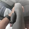 YUOQDKE Leather Center Console Lid Armrest Cover Gray for Dodge