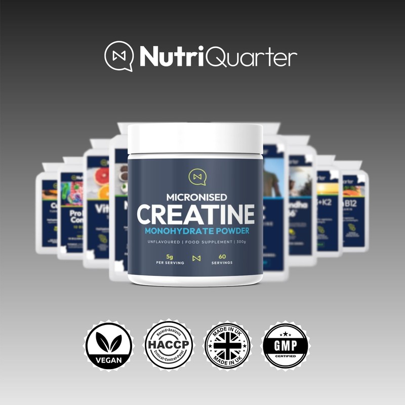 Creatine Monohydrate 300g (60 Servings) - Micronised, Unflavoured, Ultra Fine