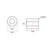 sourcing map Bearing Sleeve 4mm Bore x 8mm OD x