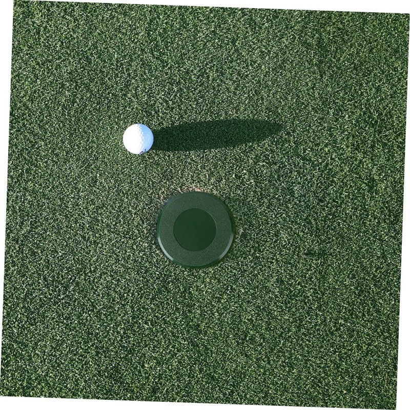 GRIRIW 2pcs Golf Hole Cup Cover Accessories Sturdy Plastic Golfing