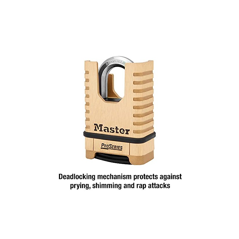 Master Lock, latón, candado, ProSeries Set Your Own Combination Lock,