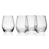 Mikasa Ciara Set of 4 Stemless Red White Wine Glasses,