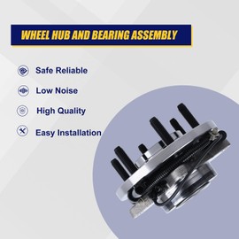 KUSATEC 515117 2pcs Front Wheel Bearing and Hub Assembly Compatible with 2009-2010 for Ford F-150, 6 Lug Bolts w/ABS