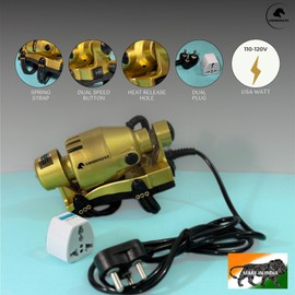 VDOHONEST Powerful Double Speed Floating Action for Full Body Massager Corded Electric Powered, Barber Massager Gold