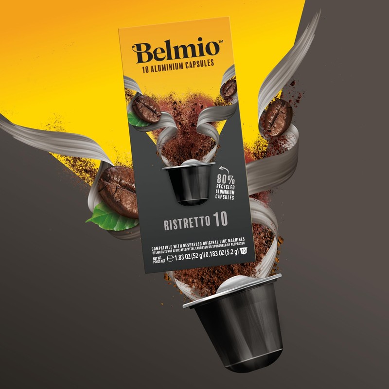 Belmio Ristretto Espresso Coffee Pods – Medium Roast – Full-Bodied