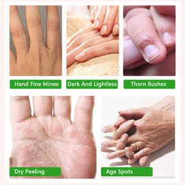 Hand Care Hand Mask 3 Pairs Moisturising Glove Anti-Ageing Moisturising Hand Care for Dry Ageing Cracked Hands for Women and Men