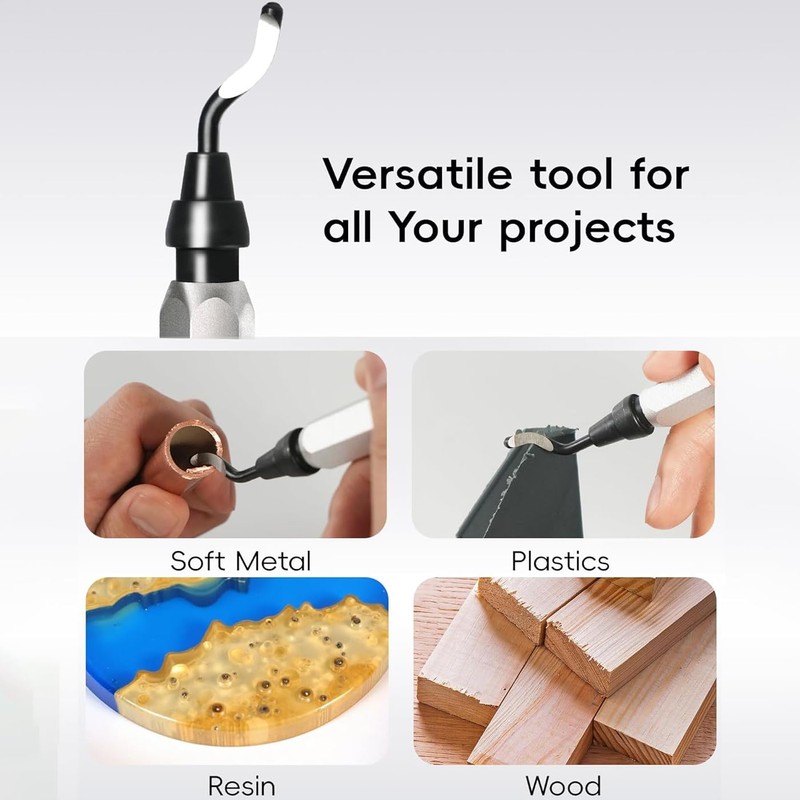 BUYLONG Deburring Tool Kit, Non-Slip Handle - Deburring Tool with