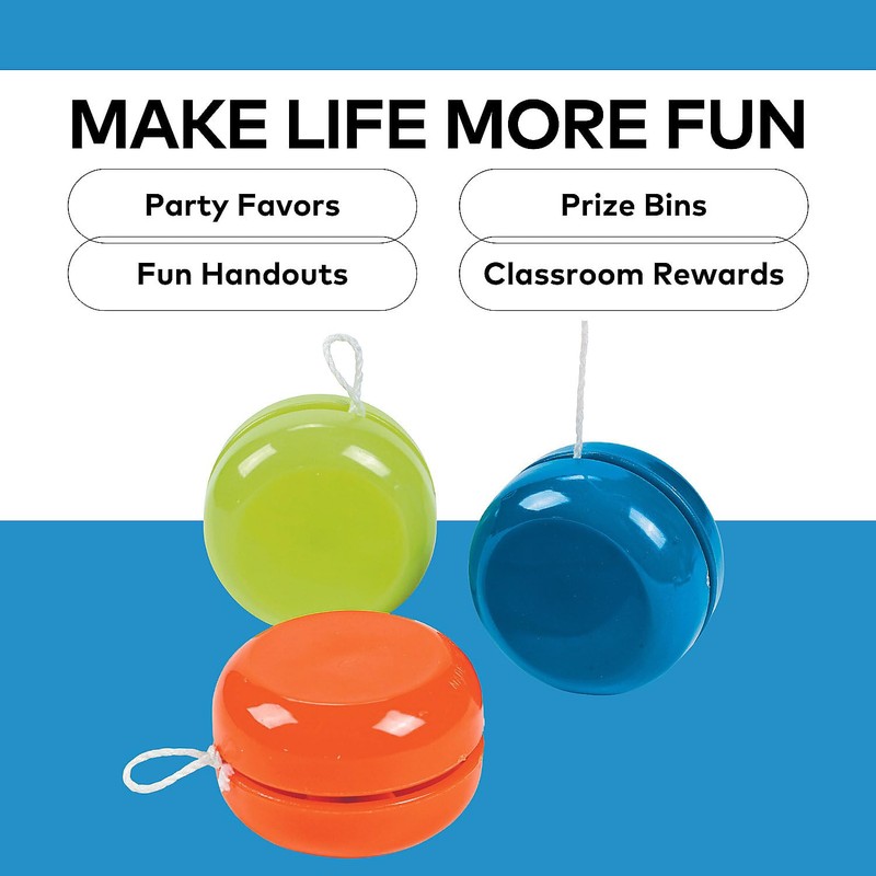 Neon YoYos - 6 Pieces