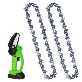 2 X 12 Inch (30cm) Chainsaw Chain for Dewalt DCM565N, Low Kickback Replacement Chain Saw Chain, with 2Pcs File, fit Ryobi OCS1830-3/8" Pitch, 043"(1.1 mm) Gauge, 45 Drive Links