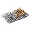 12pcs M3-M10 Hex Shank Titanium Plated HSS Screw Thread Metric