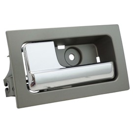 TRQ Driver Side Interior Door Handle Chrome & Platinum Compatible with 2009-2014 Ford F-150 FO1352152